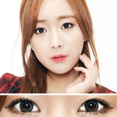 Best Colored Contact Lens for Farsightedness - Moonlight Gray Coloured Contact Lenses for Hyperopia (1 Pair)   These 2-tone gray-black color ring circle lenses will give a natural and beautiful enlargement effect on dark brown eyes and a unique effect on bright eyes. The graphic diameter of 13.4mm with black colored edges will make your pupils more enlarged and attractive.  Custom-made Soft Contact Lenses - EyeMellow Korean Colored Contact Lenses Online Store